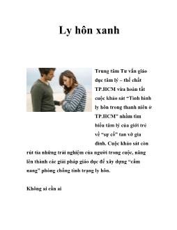 Ly hôn xanh