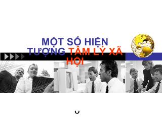 Một số hiện tượng tâm lý xã hội