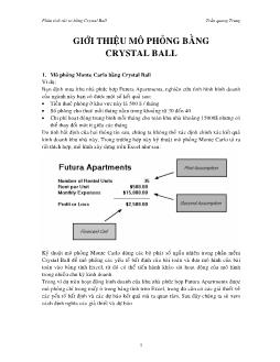 Phân tích rủi do bằng Crystal Ball