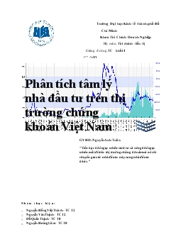 Phân tích tâm lý nhà đầu tư trên thị trường chứng khoán Việt Nam