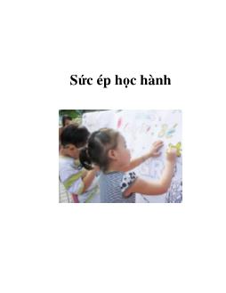 Sức ép học hành