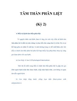 Tâm thần phân liệt