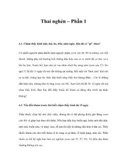 Thai nghén –Phần 1