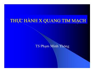 Thực hành X quang tim mạch