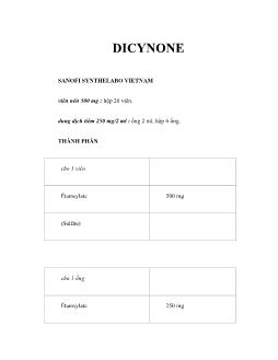 Thuốc Dicynone