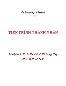 Tiến trình thành nhân