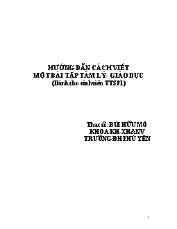 Tìm hiểu tình hình học tập văn hóa của học sinh lớp 4D trường tiểu học H.N tỉnh H.N năm học 2010-2011