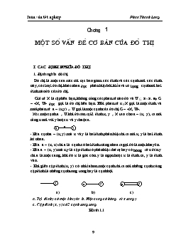 Luận văn Một số vấn đề ứng dụng của đồ thị trong tin học