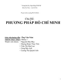 Phương pháp Hồ Chí Minh