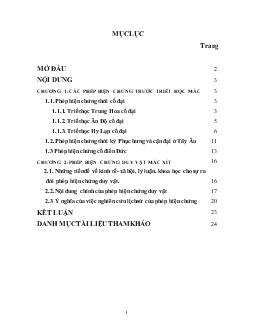Sự phát triển của phép biện chứng trong triết học