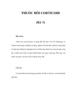 Thuốc bôi corticoid (kỳ 1)