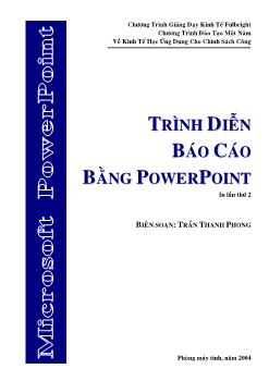 Trình diễn báo cáo bằng powerpoint