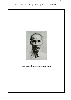 Vận dụng tư tưởng Hồ Chí Minh về đạo đức cách mạng trong việc xây dựng đạo đức lối sống của sinh viên Đại học Bách Khoa Hà Nội