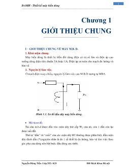 Đồ án Thiết kế máy biến dòng