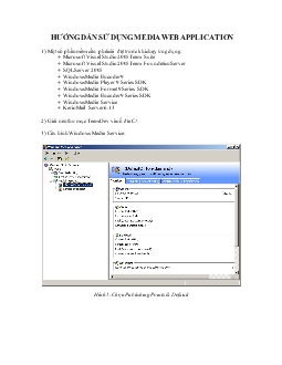 Hướng dẫn sử dụng media web application