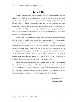 Đề tài Vấn đề an ninh trong mạng máy tính không dây