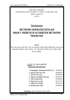 Đề tài Xây dựng cơ sở dữ liệu áp dụng cho phần mềm kế toán tại doanh nghiệp sản xuất vầ chế biến thức ăn chăn nuôi wellhope