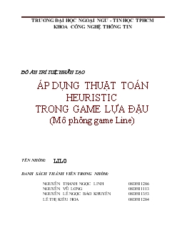 Áp dụng thuật toán heuristic trong game lựa đậu (mô phỏng game line