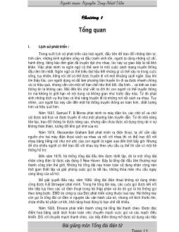 Bài giảng Môn tổng đài điện tử