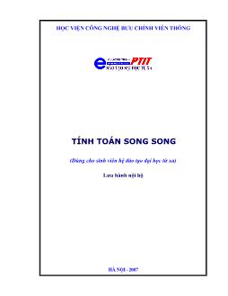 Bài giảng Tính toán song song