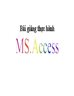 Bài thực hành MS.Access