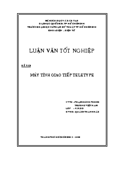 Đề tài Máy tính giao tiếp teletype
