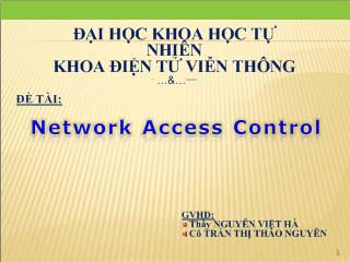 Đề tài Network Access Control