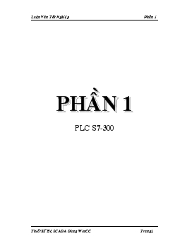 Đề tài Thiết kế hệ scada dùng wincc
