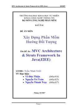 Đề tài Xây dựng phần mềm hướng đối tượng