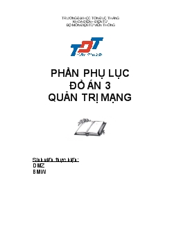 Đồ án Quản trị mạng