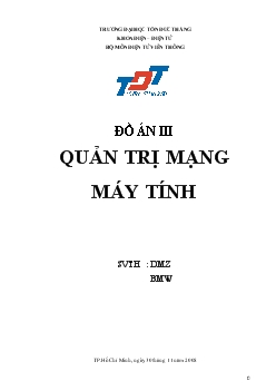 Đồ án Quản trị mạng máy tính