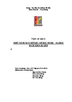 Đồ án Thiết kế bộ báo chuông giờ học trường đại học bách khoa Hà Nội