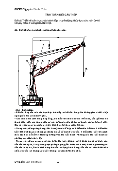 Đồ án Thiết kế cần trục tháp bánh lốp truyền động thủy lực sức nần Q=40 tấn,lấy mẫu ở cảng KHÁNH HỘI