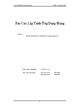 Đồ án Thiết kế trang web bán cd qua mạng