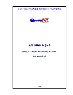 Giáo trình an ninh mạng