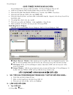 Giới thiệu power designer