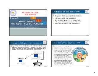 Hệ quản trị csdl sql server