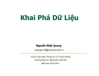 Khai phá dữ liệu