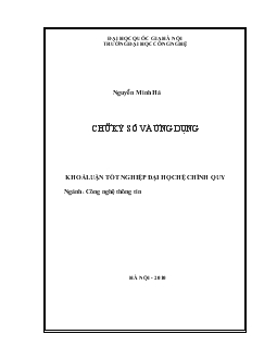 Khóa luận Chữ ký số và ứng dụng