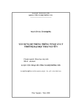 Luận văn Xây dựng dệ thống thông tin quản lý thiết bị đại học Thái Nguyên