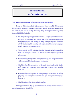 Sự phát triển của mạng thông tin máy tính và ứng dụng