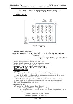 Thiết kế mạng và dựng doman phòng 12