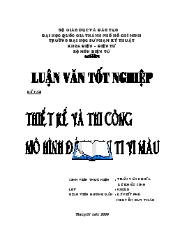 Thiết kế và thi công mô hình đánh pan ti vi màu