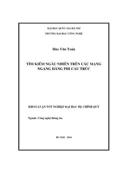 Tìm kiếm ngẫu nhiên trên các mạng ngang hàng phi cấu trúc