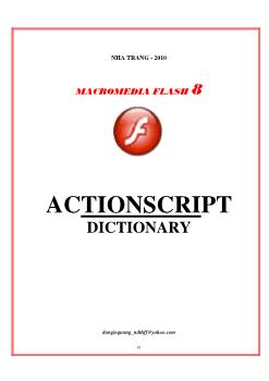 Actionscript dictionary