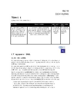 Bài 18: Dịch vụ dns