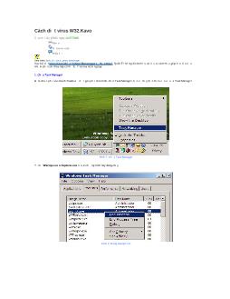 Cách diệt virus W32.Kavo