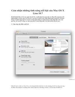 Cảm nhận những tính năng nổi bật của Mac OS X Lion 10.7