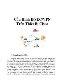 Cấu hình ipsec/vpn trên thiết bị cisco