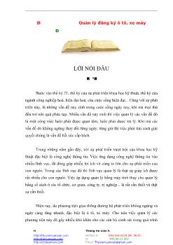 Đồ án Tốt nghiệp: Quản lý đăng ký ô tô, xe máy